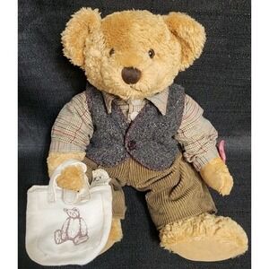 Russ Vintage Edition Sir William‎ Teddy Bear 14" Plush Stuffed Animal Newspaper